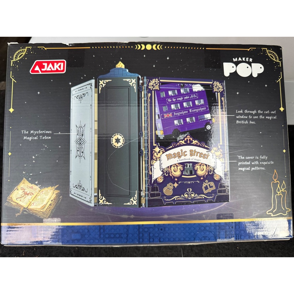 JAKI Maker Pop Magic Street Book Nook Building Block Set KJ045 Wizard Theme NEW - Picture 2 of 3